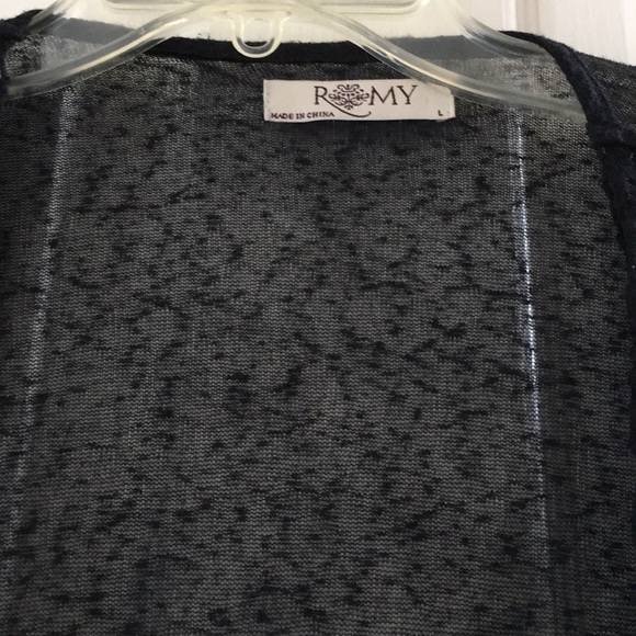 FINAL MARKDOWN LADIES sheer open cardigan large - Picture 5 of 6